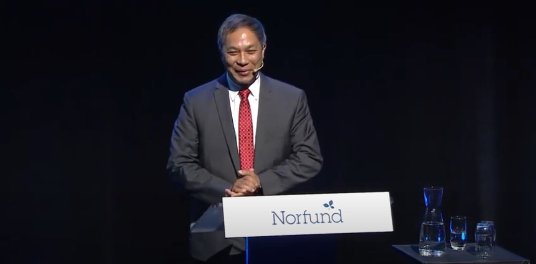 Alakesh Chetia speaks at Norfund Summer Conference 2018